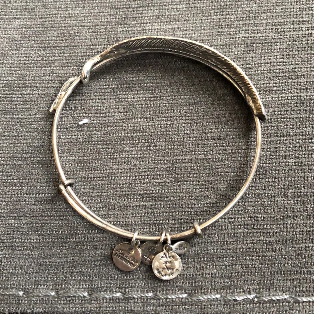 Alex and Ani Bangle with feather